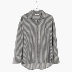 Madewell Flannel Westward Shirt in Stripe